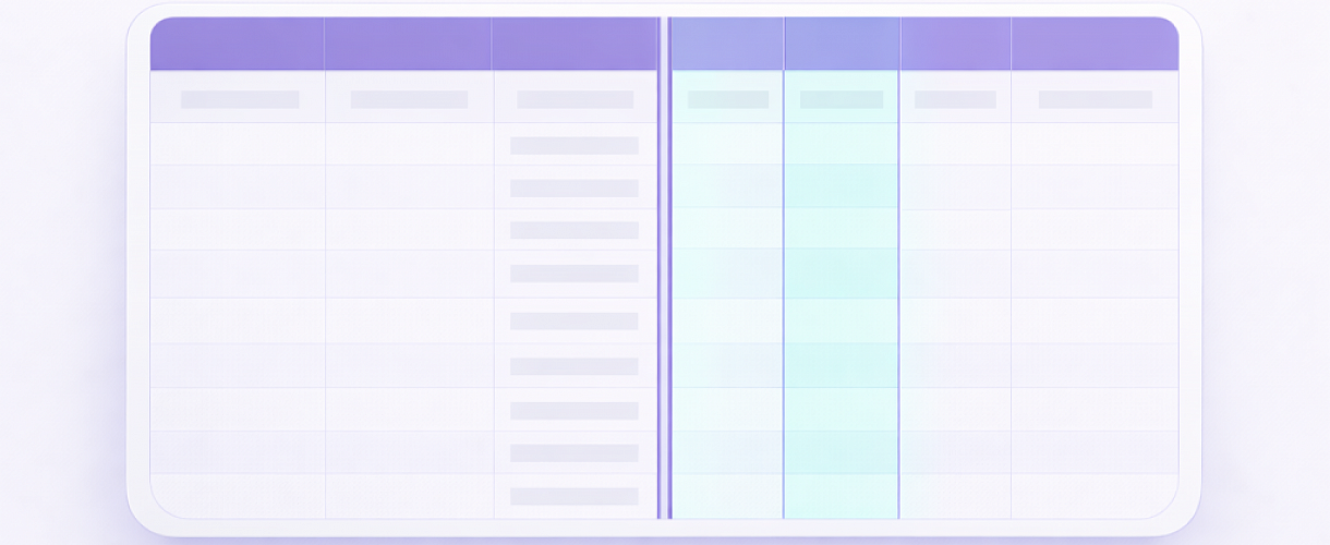Как выделить столбец и несколько столбцов