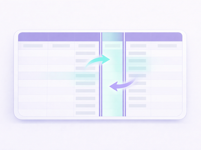 Как поменять столбцы местами в Excel