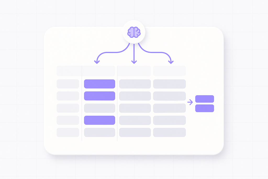 Как устроена функция СУММЕСЛИМН в Excel Схема функции СУММЕСЛИМН в Excel: несколько столбцов с условиями и один со значениями для суммирования