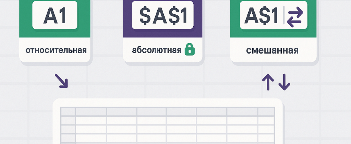 Абсолютные и относительные ссылки в Excel