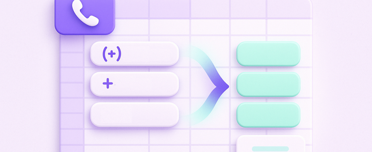 Как очистить телефоны от мусора (скобки, +7, пробелы) в Excel