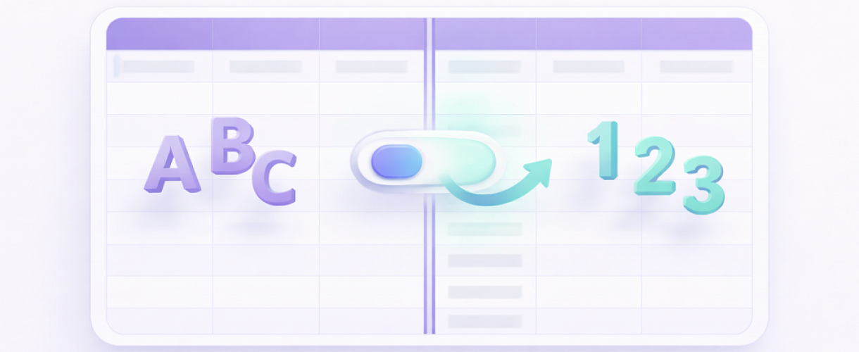 Почему столбцы стали цифрами и как вернуть буквы